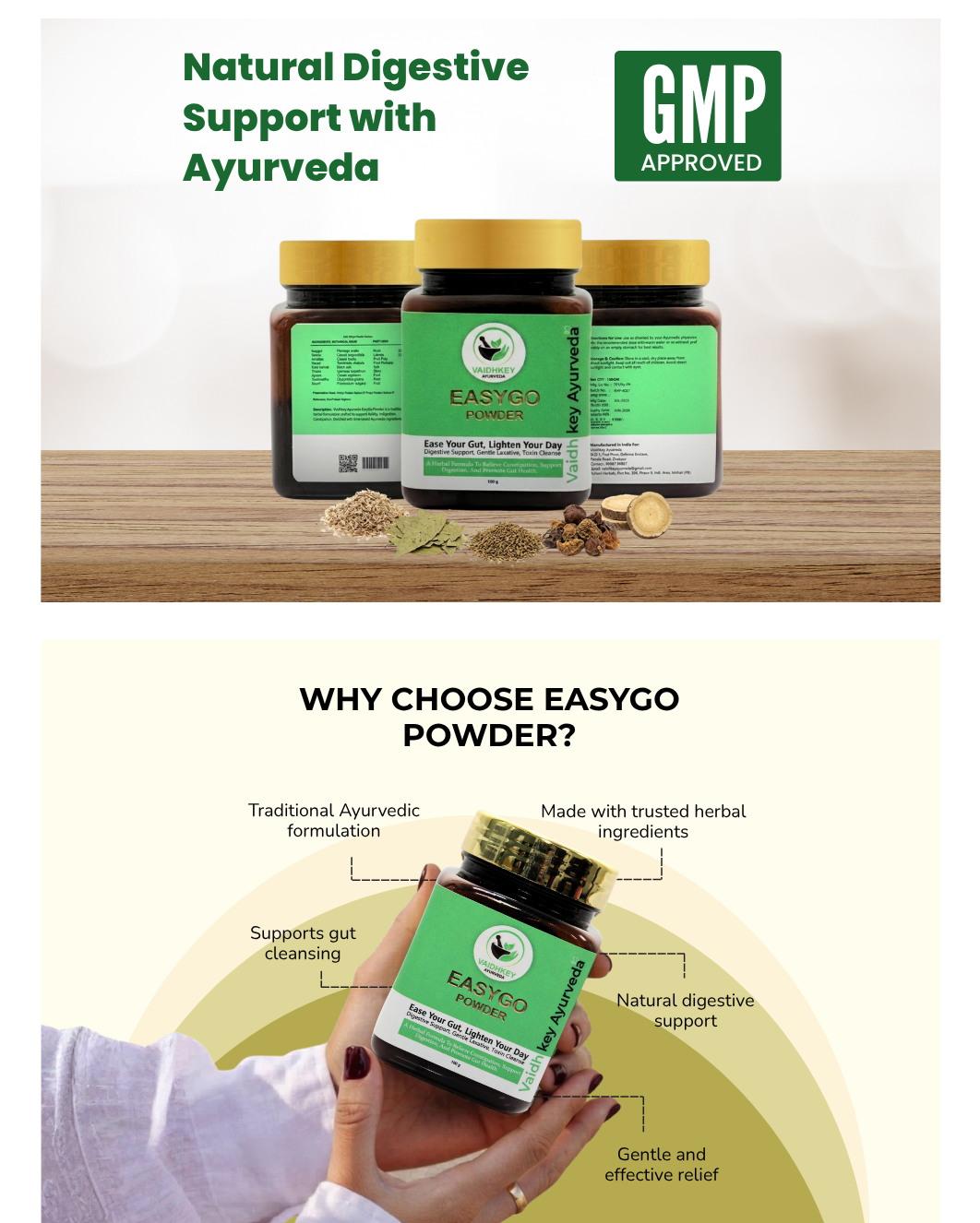 Ayurvedic Constipation Powder for Natural Relief - Easy Go Powder