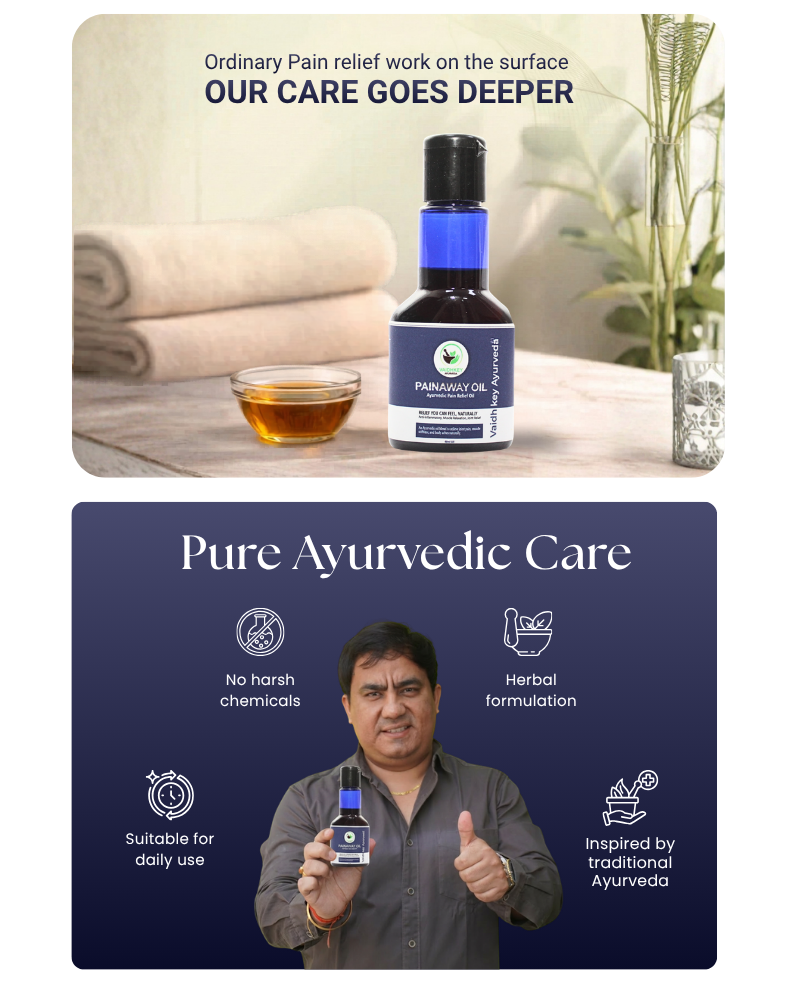 Ayurvedic Pain Relief Oil for Joint & Muscle Pain - Pain Away Oil