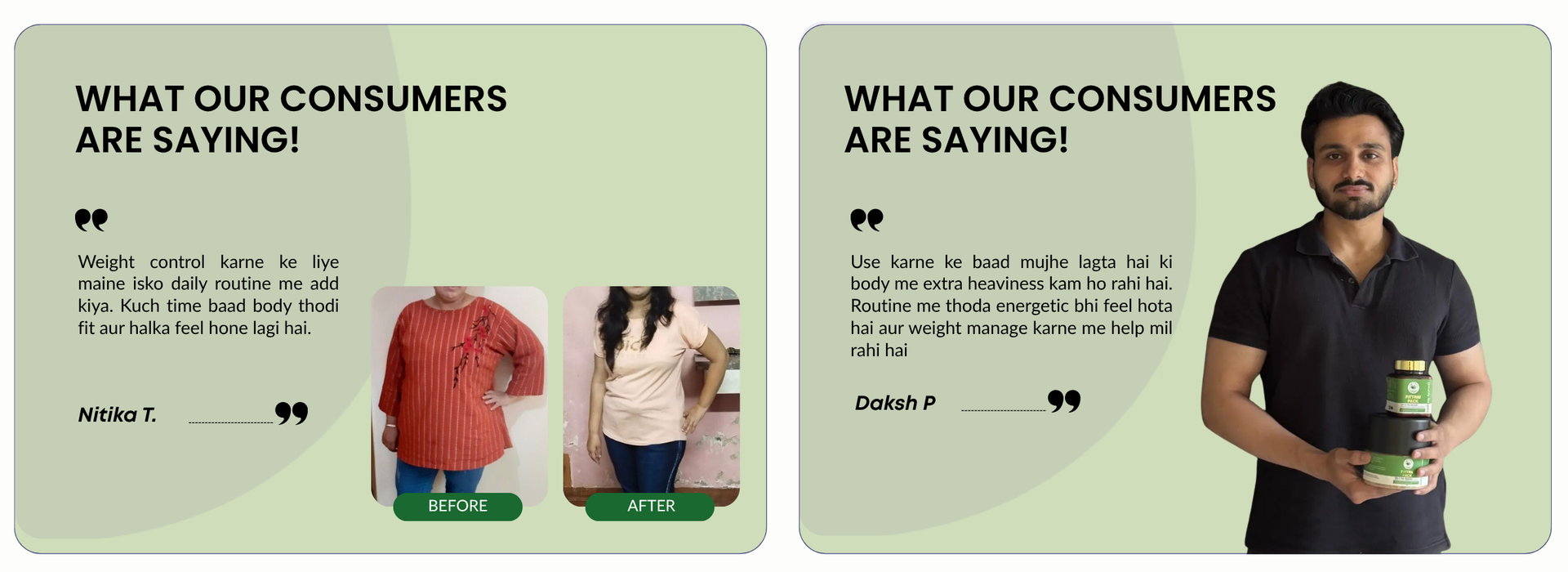 Ayurvedic Weight Loss Powder - Fit Trim Pack for Fat Management