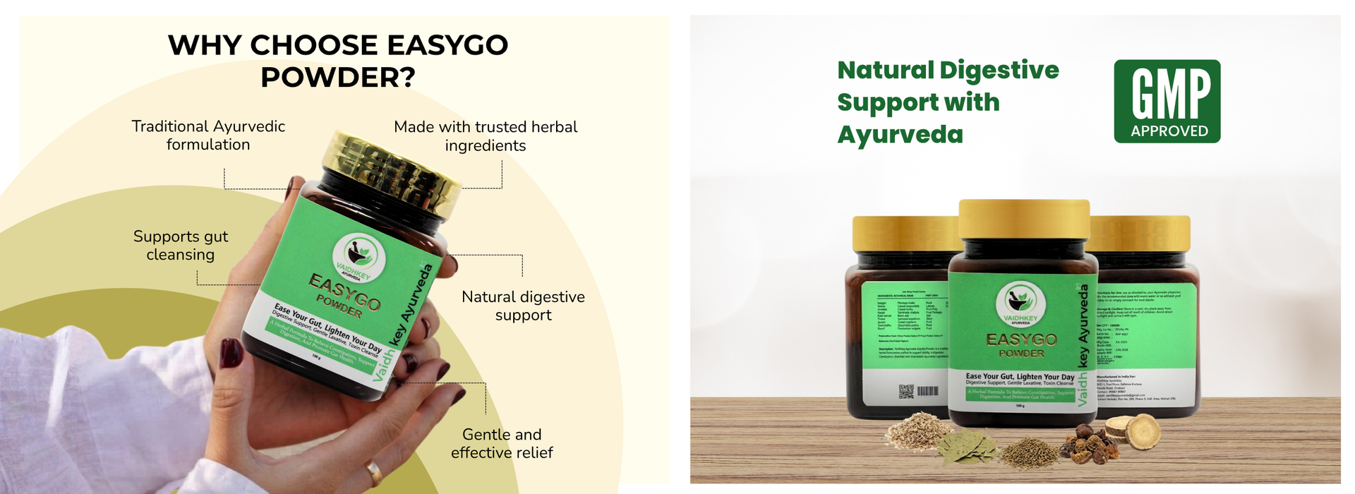 Ayurvedic Constipation Powder for Natural Relief - Easy Go Powder