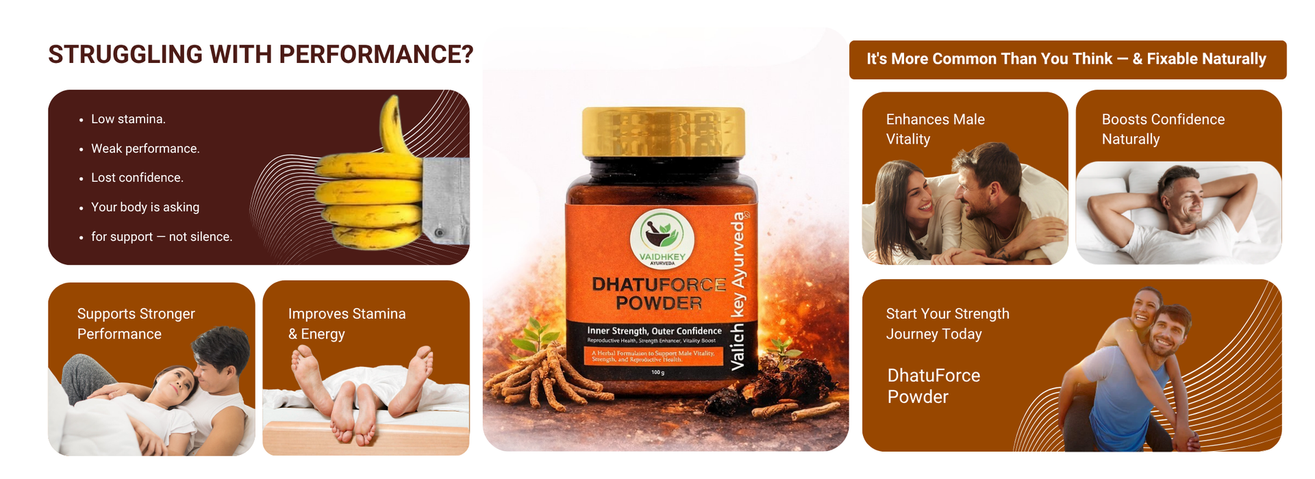 Ayurvedic Stamina Booster for Men – Dhatu Force Powder
