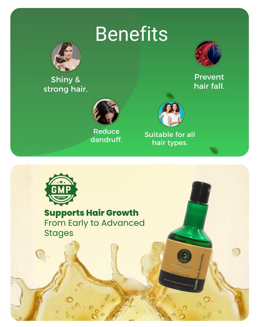 Ayurvedic Hair Vital Oil for Hair Fall & Hair Growth