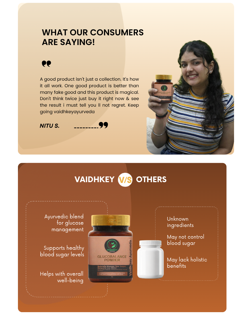 Ayurvedic Sugar Control Powder - Glucobalance for Blood Sugar Support