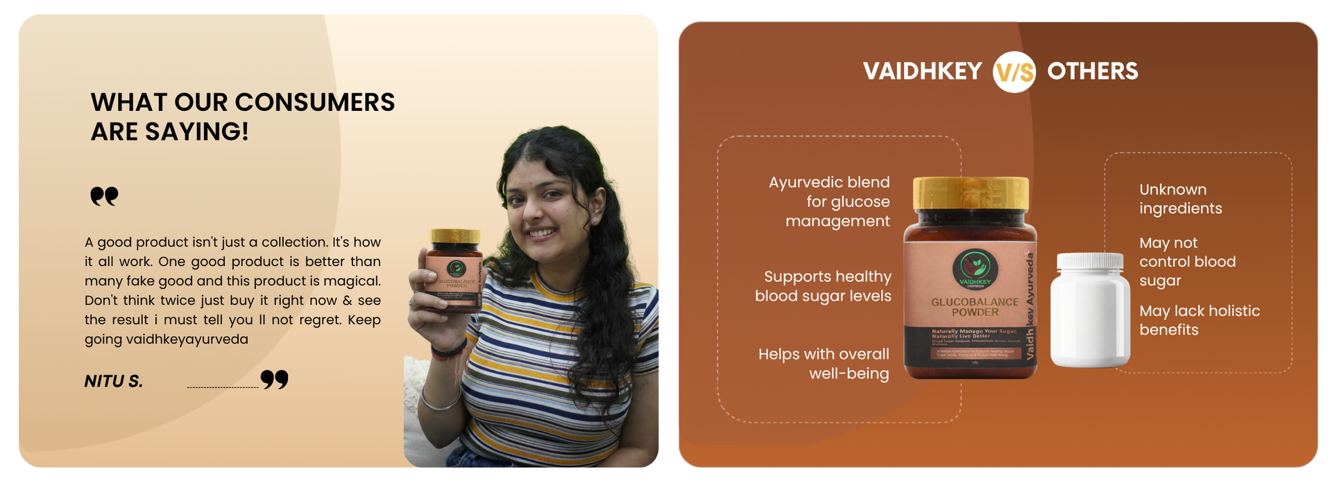 Ayurvedic Sugar Control Powder - Glucobalance for Blood Sugar Support