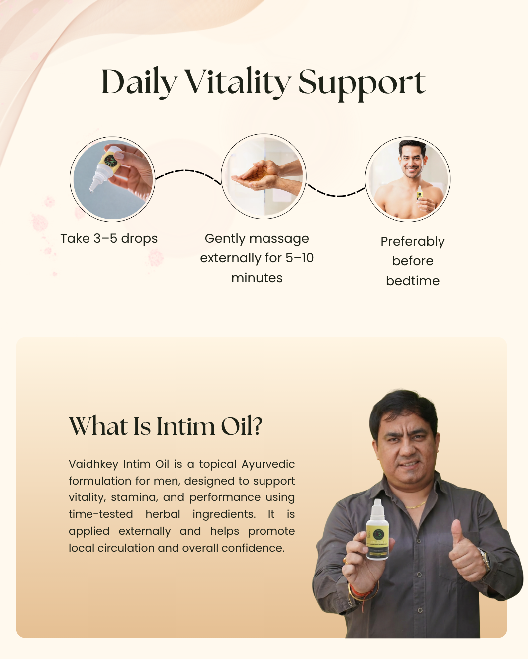 Intim Oil – Ayurvedic Intimate Care Oil for Men’s Stamina & Performance