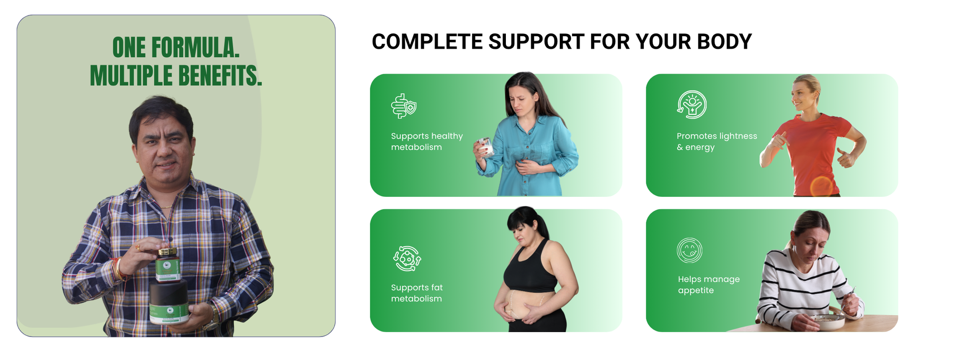 Ayurvedic Weight Loss Powder - Fit Trim Pack for Fat Management
