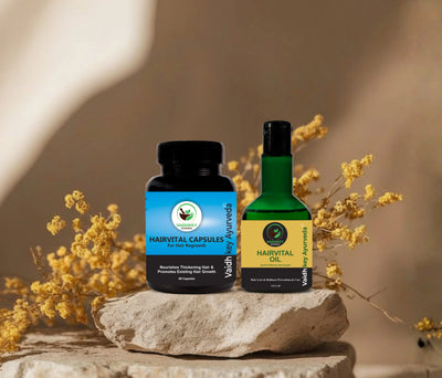 Hair Fall Treatment Kit Ayurvedic - Hair Vital Kit for Regrowth