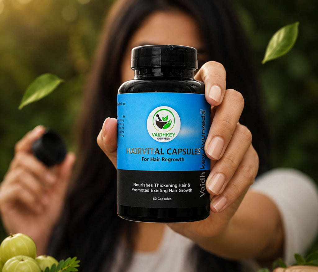 Ayurvedic Hair Growth Capsules for Stronger Hair - Hair Vital Capsules